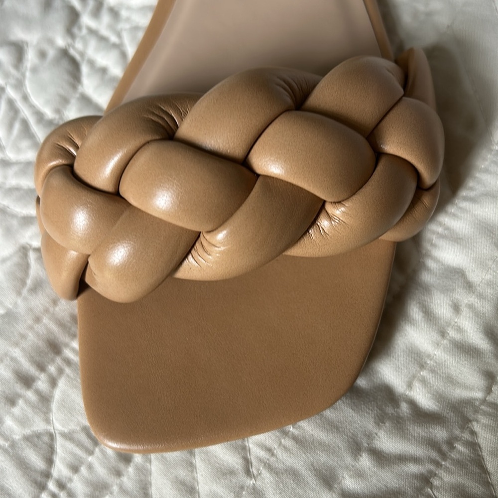 Soda Tan Braided Slide Sandals - Picture 4 of 4